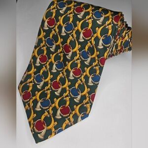 J. Alden Men's Tie 100% Silk HandeMade In Essex CT USA, 59"L X 3.75"W.